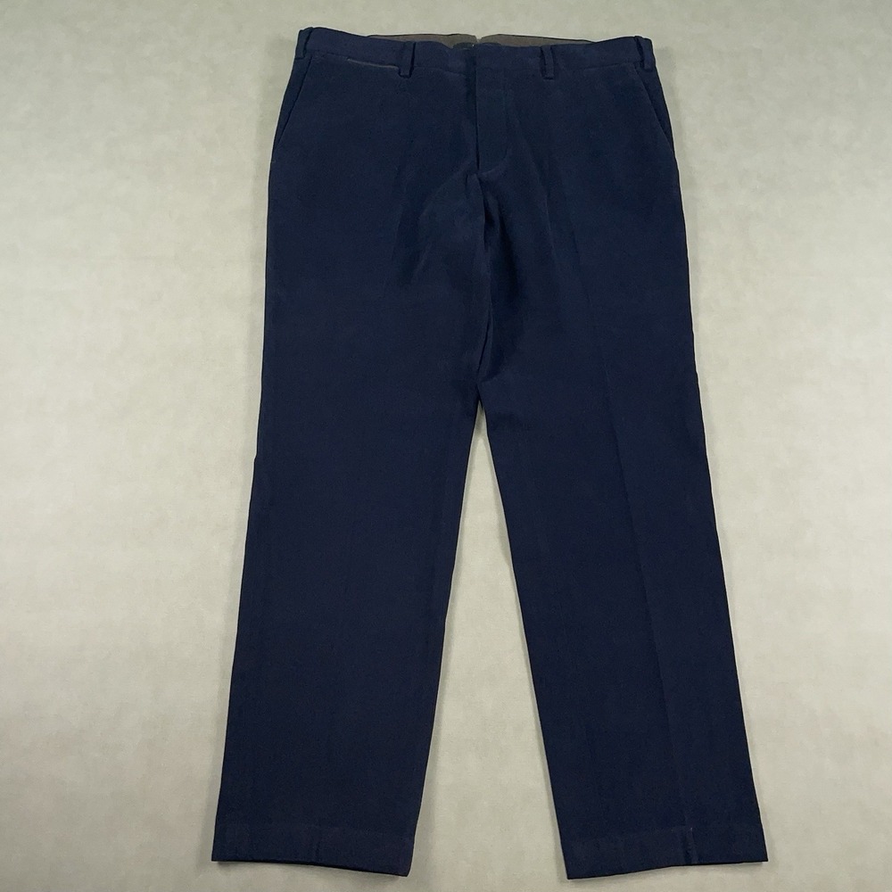 Zegna Pants Mens 52R 36x28 Navy Blue Winter Chino Premium Trouser Cotton Romania